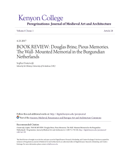 BOOK REVIEW: Douglas Brine, Pious Memories