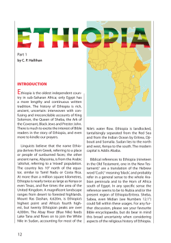 Ethiopia Part 1  - Trinitarian Bible Society
