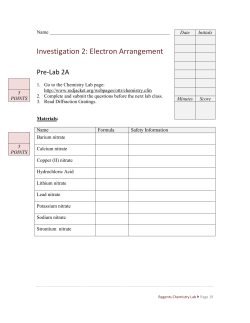 Investigation 2: Electron Arrangement