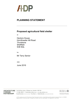 16_0736 Planning Statement