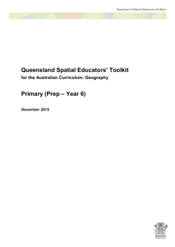 Primary (Prep to Year 6) - Department of Natural Resources and Mines