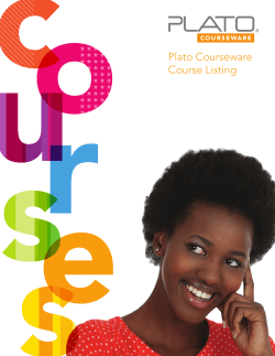 Plato Courseware Course Listing