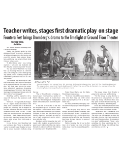 Teacher writes, stages frst dramatic play on stage
