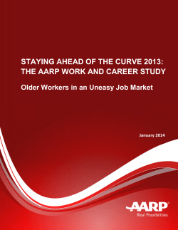 Staying Ahead of the Curve 2013: The Work and Career Study