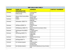SWP CHILD AND FAMILY REGION NAME OF ORGANISATION
