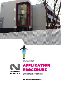 fiche d`informations - Universit&eacute; Rennes 2