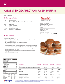 harvest spice carrot and raisin muffins