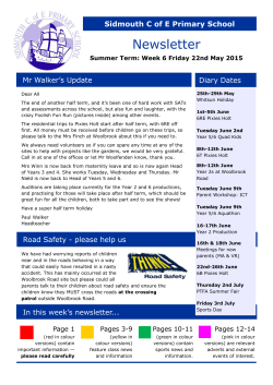 Newsletter - Sidmouth Primary School