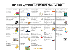 Stanmore Programme &ndash; May 2017