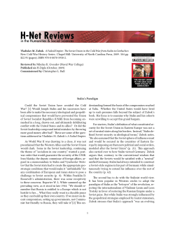 Stalin`s Paradigm - H-Net