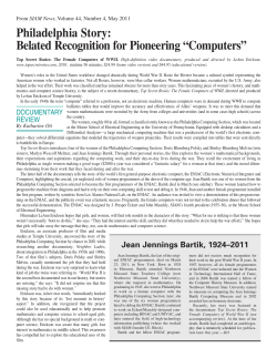 Philadelphia Story: Belated Recognition for