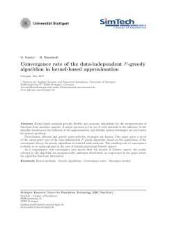 Convergence rate of the data-independent P