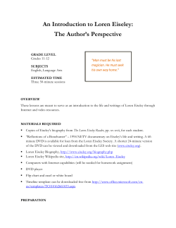 Lesson: An Introduction to Loren Eiseley