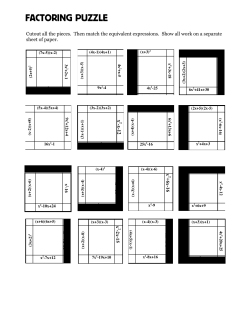 factoring puzzle