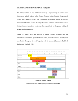 MIHRAB IN MEDIEVAL MOSQUES The field of Islamic art and