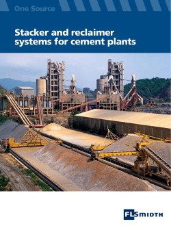 Stacker and reclaimer systems for cement plants