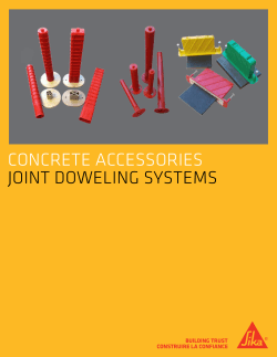 concrete accessories joint doweling systems