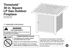 Threshold™ 30 in. Square LP Gas Outdoor Fireplace