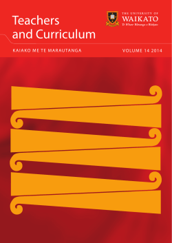 this PDF file - Teachers and Curriculum