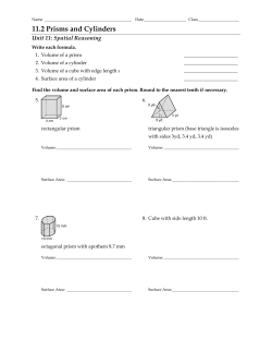 11.2 Prisms and Cylinders