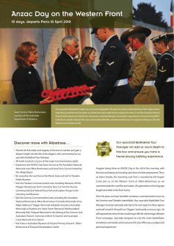 Anzac Day on the Western Front