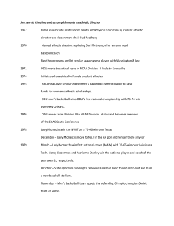 AD Jarrett`s Timeline of Accomplishments