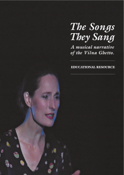 educational resource - The Songs They Sang