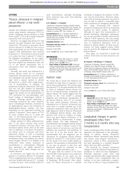 Thoracic ultrasound in malignant pleural effusion: a real