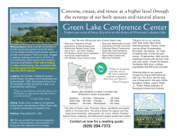 About Us - Green Lake Conference Center