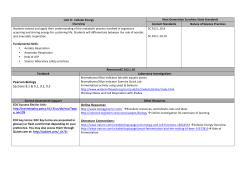 Unit D Cellular Energy