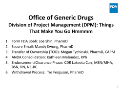 Office of Generic Drugs