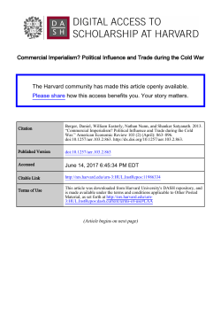 Commercial Imperialism? Political Influence and Trade During the
