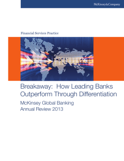 Breakaway: How Leading Banks Outperform Through Differentiation