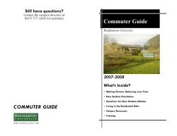 Commuter Guide - Binghamton University