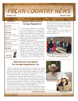 Savage Newsletter Summer 2015