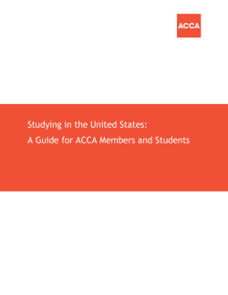 A Guide for ACCA Members and Students