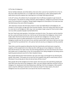 24 The Sale of Indulgences