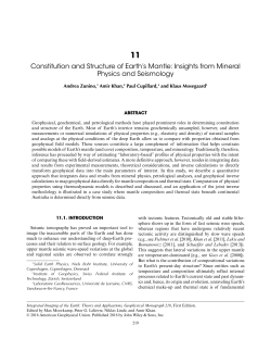 Constitution and Structure of Earth`s Mantle
