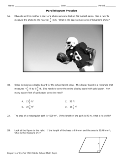 Parallelogram Practice