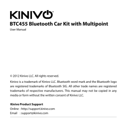 BTC455 Bluetooth Car Kit with Multipoint