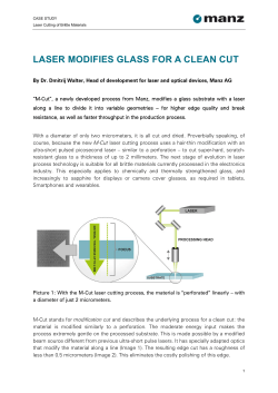 Laser modifies glass for a clean cut PDF ( Byte &middot; 01/26/16) &ldquo;M