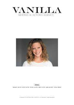 height: 168 cm &ndash; bust: 86 cm &ndash; waist