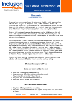 Dyspraxia - Inclusion Works!