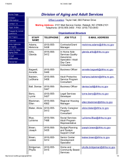 Division of Aging and Adult Services