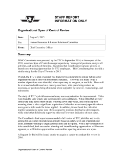 Organizational Span of Control Review
