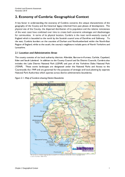 2. Economy of Cumbria: Geographical Context