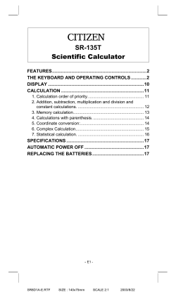 SR-135T Scientific Calculator