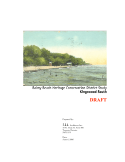 Balmy Beach Heritage Conservation District Study