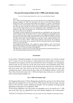 The georeferencing method of the 1:5000 scale - e
