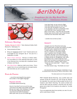 Scribbles - Florida State Poets Association, Inc.